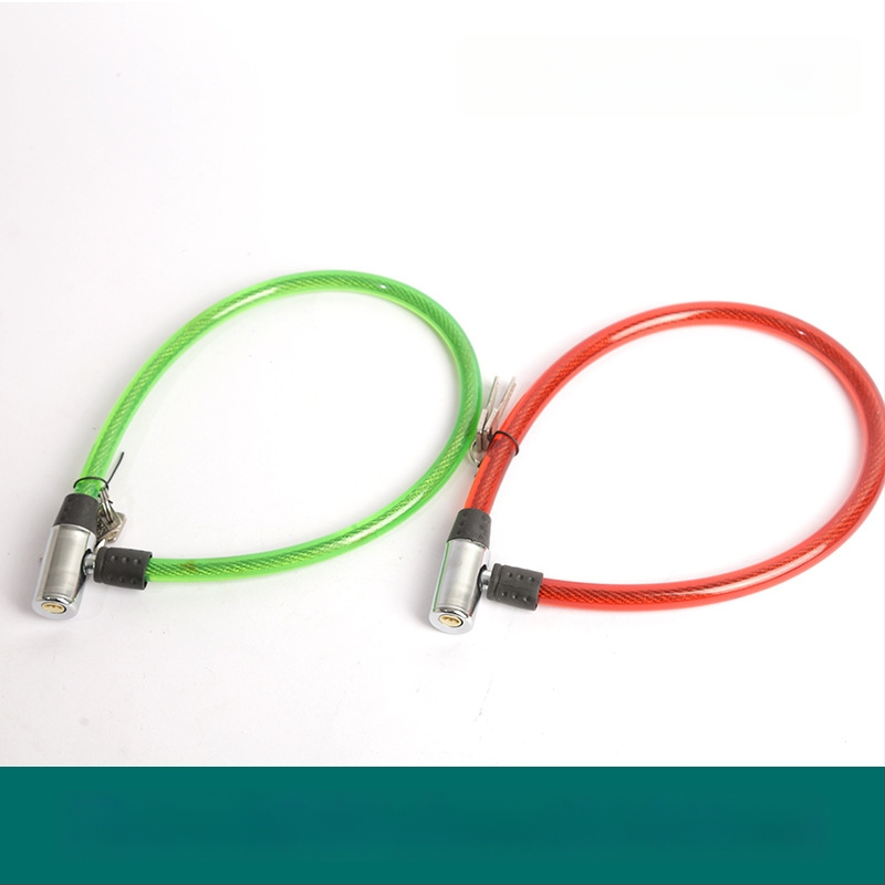 Oakman kábelzár, modell Wire lock, anyag: vas és PVC, kerékpárok, elektromos járművek és motorkerékpárok számára