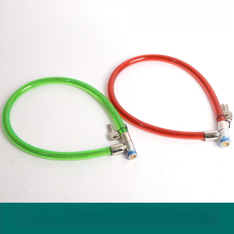 Oakman kábelzár, modell Wire lock, anyag: vas és PVC, kerékpárok, elektromos járművek és motorkerékpárok számára