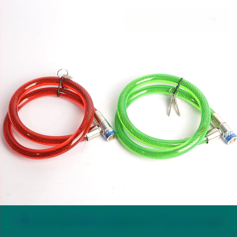 Oakman kábelzár, modell Wire lock, anyag: vas és PVC, kerékpárok, elektromos járművek és motorkerékpárok számára