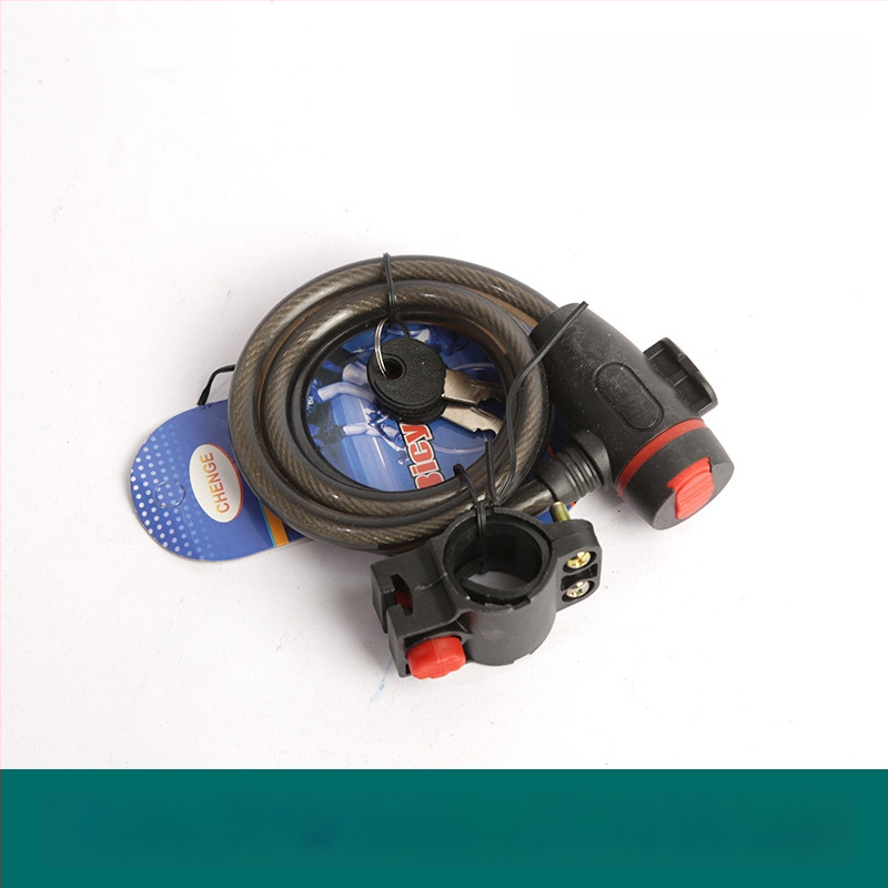 Oakman kábelzár, modell Wire lock, anyag: vas és PVC, kerékpárok, elektromos járművek és motorkerékpárok számára