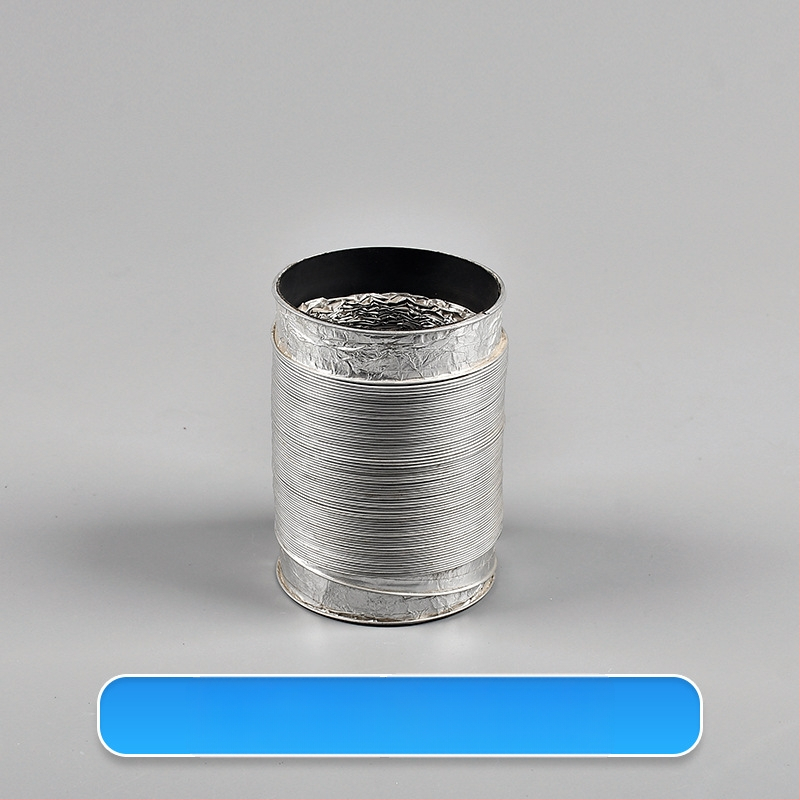 Телескопична двупластова дебела вентилационна тръба с алуминиево фолио за кухня и баня