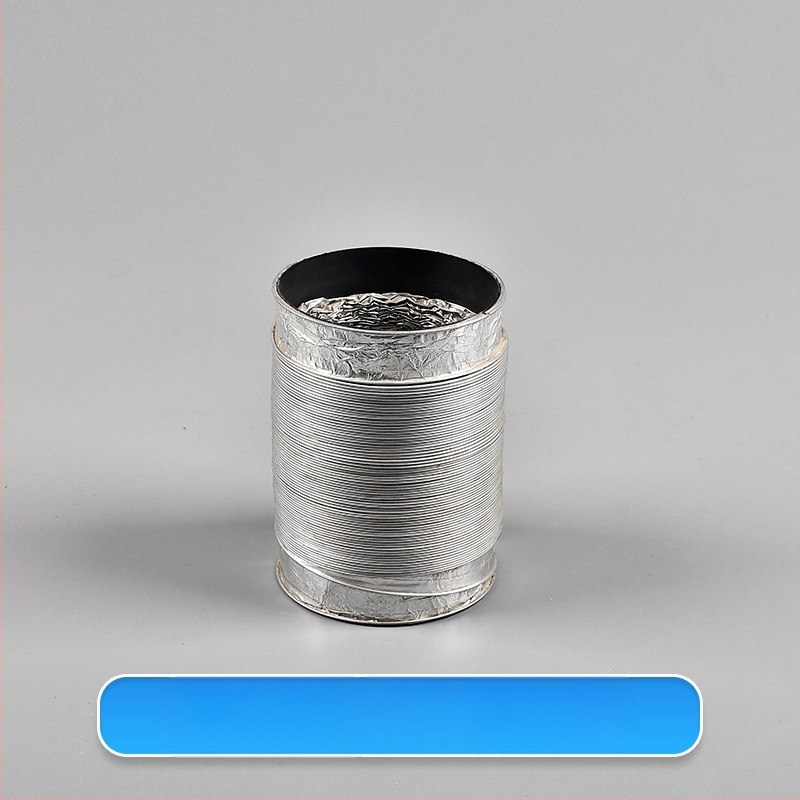 Телескопична двупластова дебела вентилационна тръба с алуминиево фолио за кухня и баня