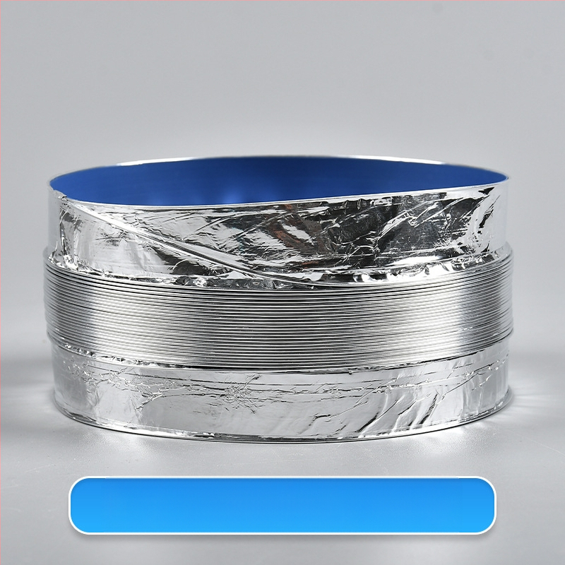 Телескопична двупластова дебела вентилационна тръба с алуминиево фолио за кухня и баня