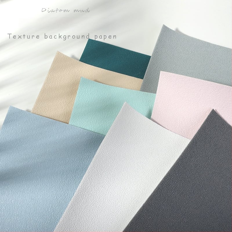 Hârtie de fundal cu textură de nămol diatom pentru fotografierea produselor — Lu Xin, Tip: hârtie de fundal, Tavă inclusă