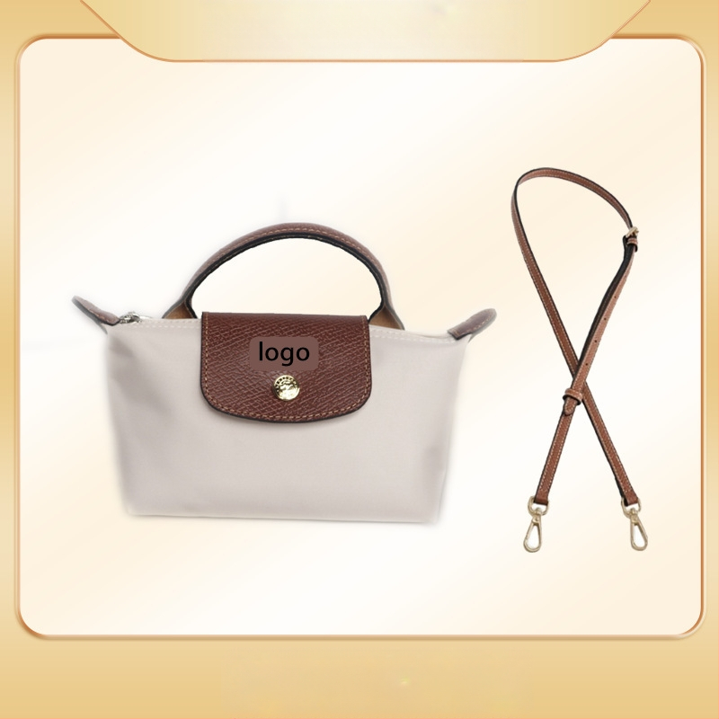 Μίνι τσάντα με φόρμα dumpling, καμβάς, αστικός απλός στυλ, φερμουάρ, επένδυση Oxford