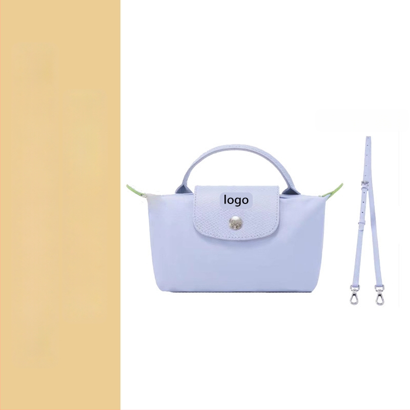 Μίνι τσάντα με φόρμα dumpling, καμβάς, αστικός απλός στυλ, φερμουάρ, επένδυση Oxford