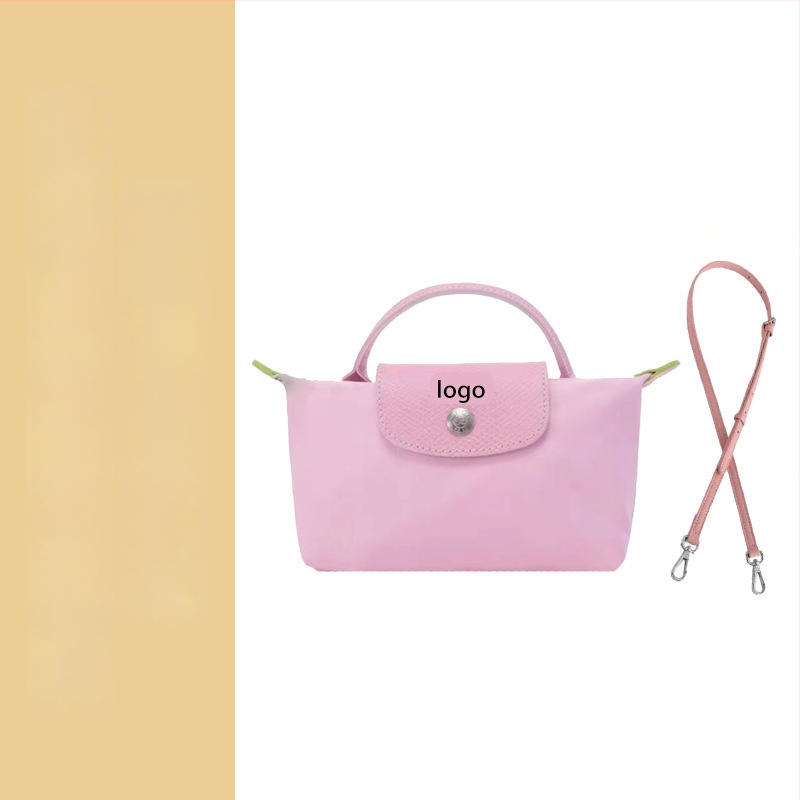 Μίνι τσάντα με φόρμα dumpling, καμβάς, αστικός απλός στυλ, φερμουάρ, επένδυση Oxford