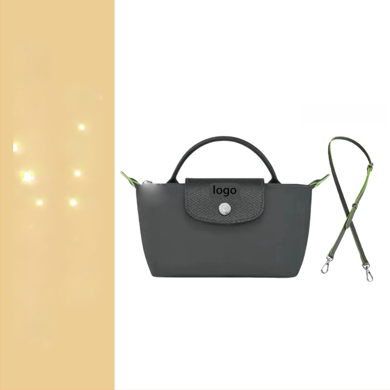 Μίνι τσάντα με φόρμα dumpling, καμβάς, αστικός απλός στυλ, φερμουάρ, επένδυση Oxford