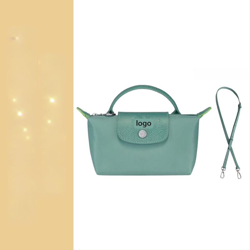 Μίνι τσάντα με φόρμα dumpling, καμβάς, αστικός απλός στυλ, φερμουάρ, επένδυση Oxford