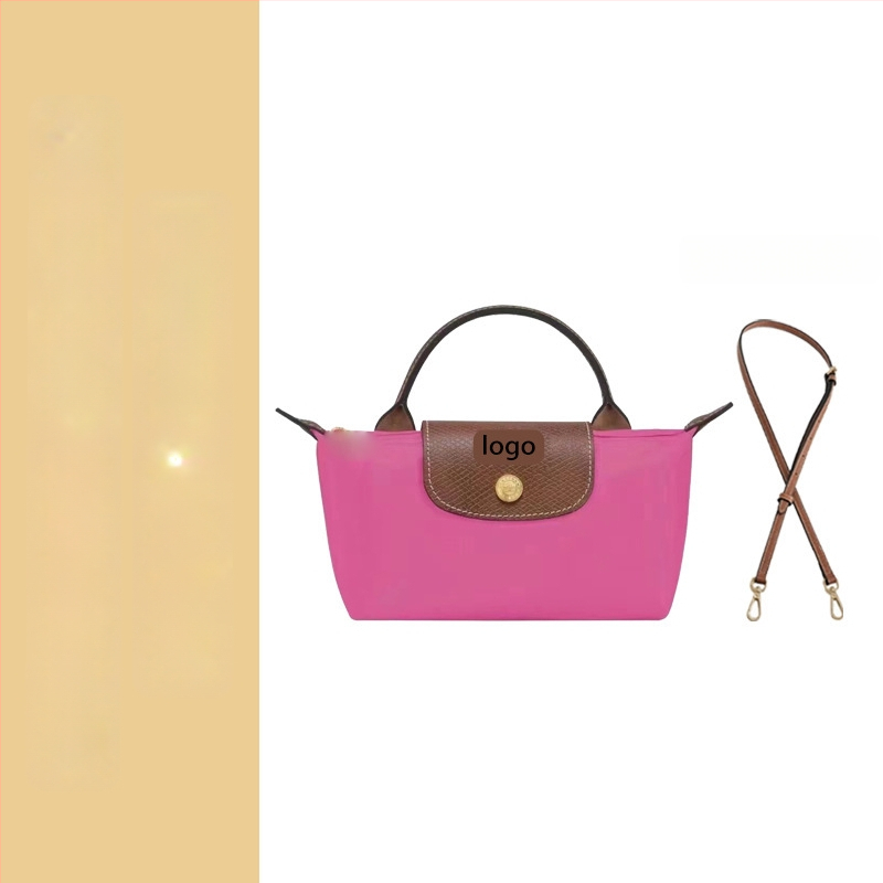 Μίνι τσάντα με φόρμα dumpling, καμβάς, αστικός απλός στυλ, φερμουάρ, επένδυση Oxford