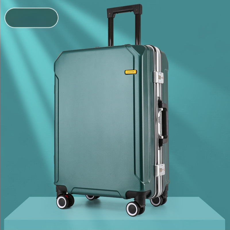 Τροχήλατη βαλίτσα ταξιδιού με USB θύρα και αντικλοπή, αποσπώμενοι τροχοί, άνοιγμα με αλουμινένιο πλαίσιο, λουκέτο, βάρος 2,5 kg