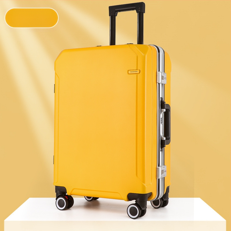 Τροχήλατη βαλίτσα ταξιδιού με USB θύρα και αντικλοπή, αποσπώμενοι τροχοί, άνοιγμα με αλουμινένιο πλαίσιο, λουκέτο, βάρος 2,5 kg