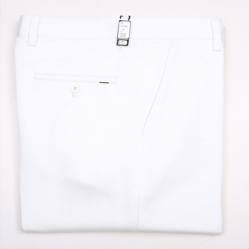 Ανδρικά casual παντελόνια με ψηλόμεση γραμμή και ίσια εφαρμογή, ελαστικό ύφασμα Modal (υψηλή ελαστικότητα; ύφασμα Modal; άνοιξη)