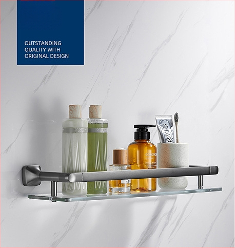 Fali törölközőtartó, 304 rozsdamentes acél, elektroplatált felület, Mu Ku, egyszerű stílus