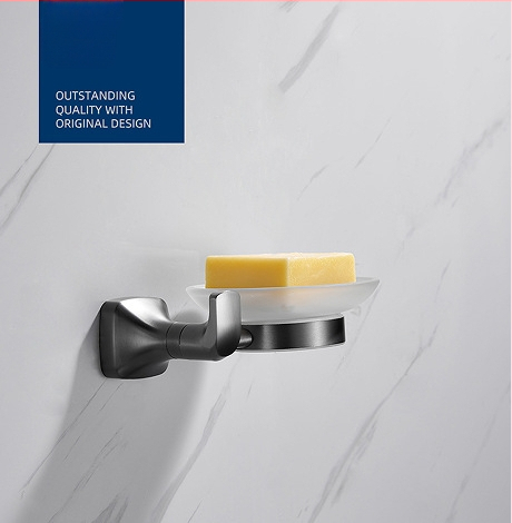 Fali törölközőtartó, 304 rozsdamentes acél, elektroplatált felület, Mu Ku, egyszerű stílus