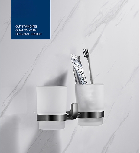 Fali törölközőtartó, 304 rozsdamentes acél, elektroplatált felület, Mu Ku, egyszerű stílus