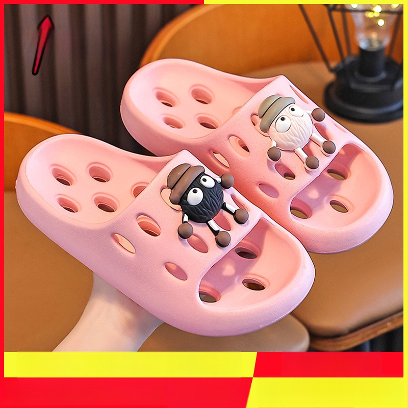 Gyerekek EVA fürdőpapucs – gyorsan száradó, csúszásmentes, szellőző üreges kialakítás, uniszex, szülő-gyerek papucs