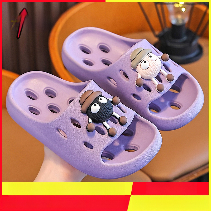 Gyerekek EVA fürdőpapucs – gyorsan száradó, csúszásmentes, szellőző üreges kialakítás, uniszex, szülő-gyerek papucs