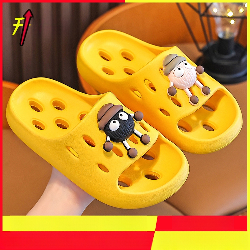 Gyerekek EVA fürdőpapucs – gyorsan száradó, csúszásmentes, szellőző üreges kialakítás, uniszex, szülő-gyerek papucs