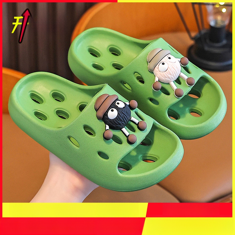 Gyerekek EVA fürdőpapucs – gyorsan száradó, csúszásmentes, szellőző üreges kialakítás, uniszex, szülő-gyerek papucs