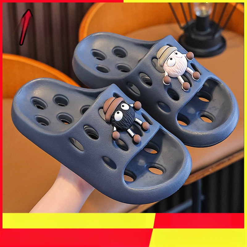 Gyerekek EVA fürdőpapucs – gyorsan száradó, csúszásmentes, szellőző üreges kialakítás, uniszex, szülő-gyerek papucs