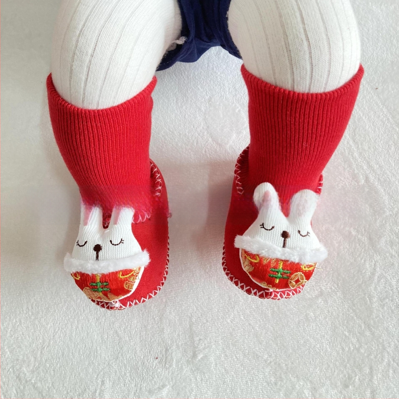 Χειμωνιάτικα παπούτσια μωρού με βελούδινο επάνω μέρος, επένδυση από τεχνητή γούνα, ραφή σόλας με το χέρι, σχέδιο καρτούν (Ηλικία 6–12 μηνών, αναπνεύσιμα, ζεστά)