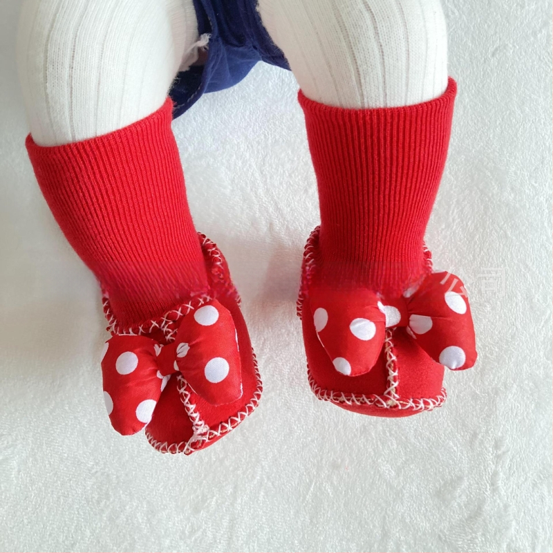 Χειμωνιάτικα παπούτσια μωρού με βελούδινο επάνω μέρος, επένδυση από τεχνητή γούνα, ραφή σόλας με το χέρι, σχέδιο καρτούν (Ηλικία 6–12 μηνών, αναπνεύσιμα, ζεστά)