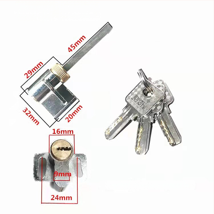 Цилиндър за заключване за интериорни врати, мед/цинк, Ju jia, модерен минималистичен стил