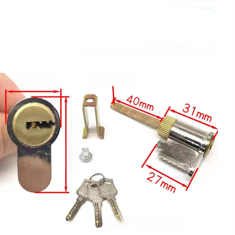 Цилиндър за заключване за интериорни врати, мед/цинк, Ju jia, модерен минималистичен стил