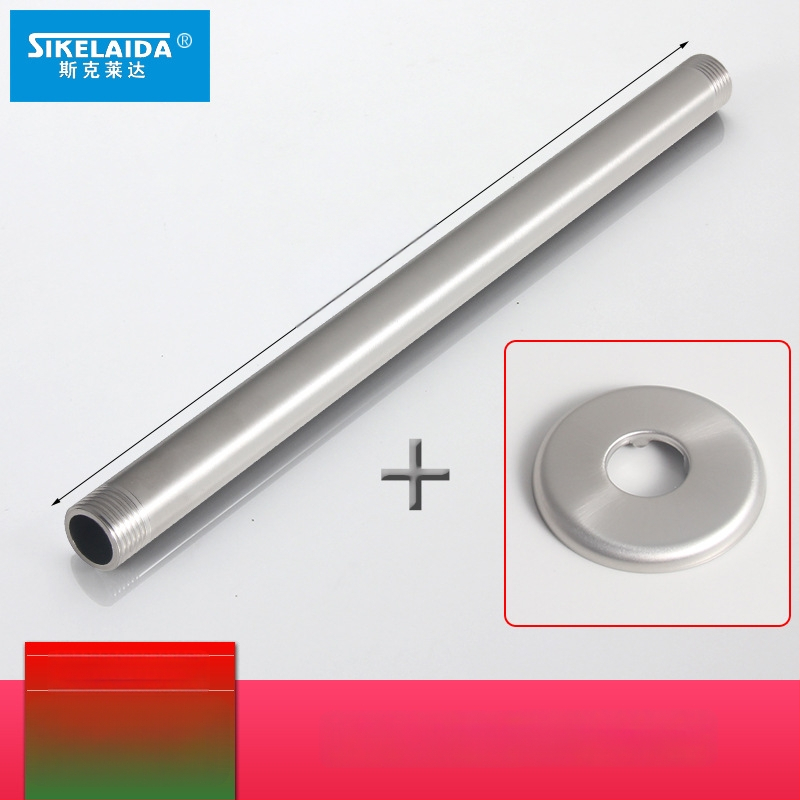 Skrytý sprchový rameno do steny s horným prskaním, kruhový z 304 nerezovej ocele, model SKD1223