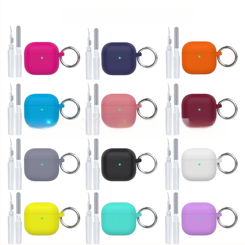 Θήκη σιλικόνης για AirPods 4, καθολική, πλήρης προστασία, χύτευση με έγχυση