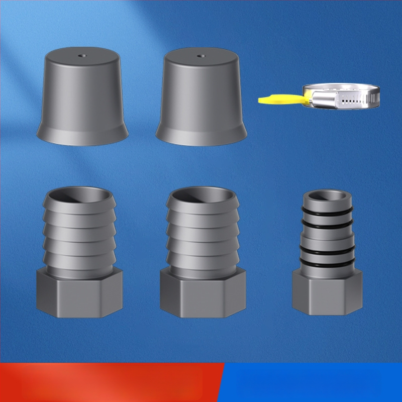 Trostruki odvodni spoj za kuhinju/balkon, ABS, dodaci, jedan komad, neto težina 0,02 kg