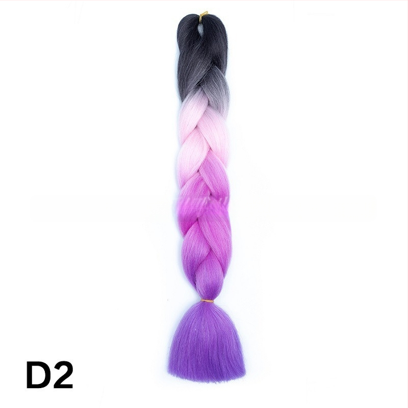 Perucă cu coadă și împletituri Jumbo - Caiya, fibre sintetice rezistente la temperatură înaltă, mecanism de împletire