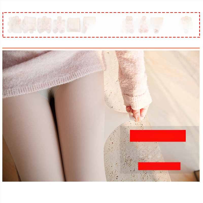 Nylon harisnya, egységes minta, bikini kivágás, vastagított, szexi stílus