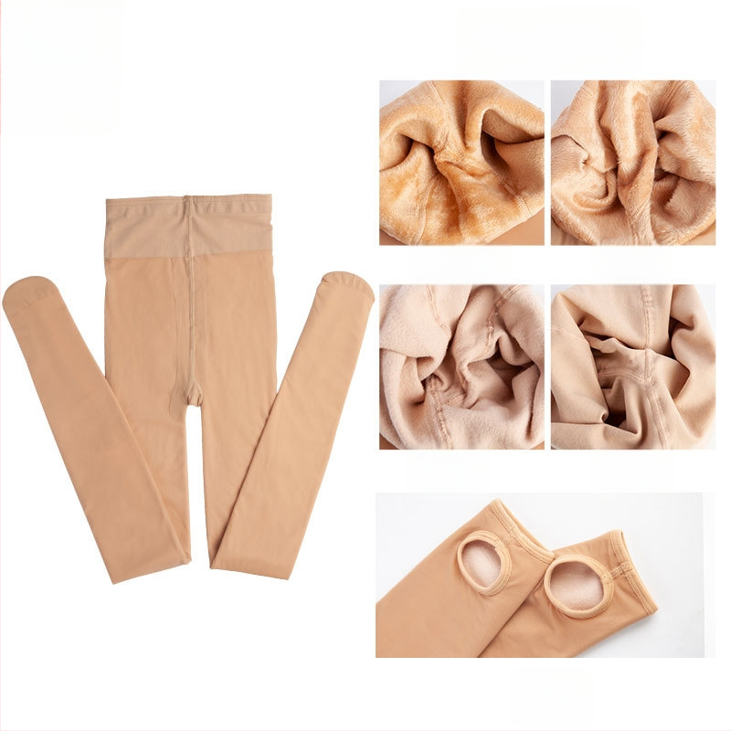 Nylon harisnya, egységes minta, bikini kivágás, vastagított, szexi stílus