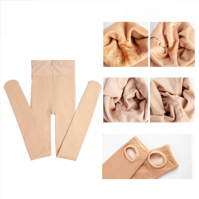 Nylon harisnya, egységes minta, bikini kivágás, vastagított, szexi stílus