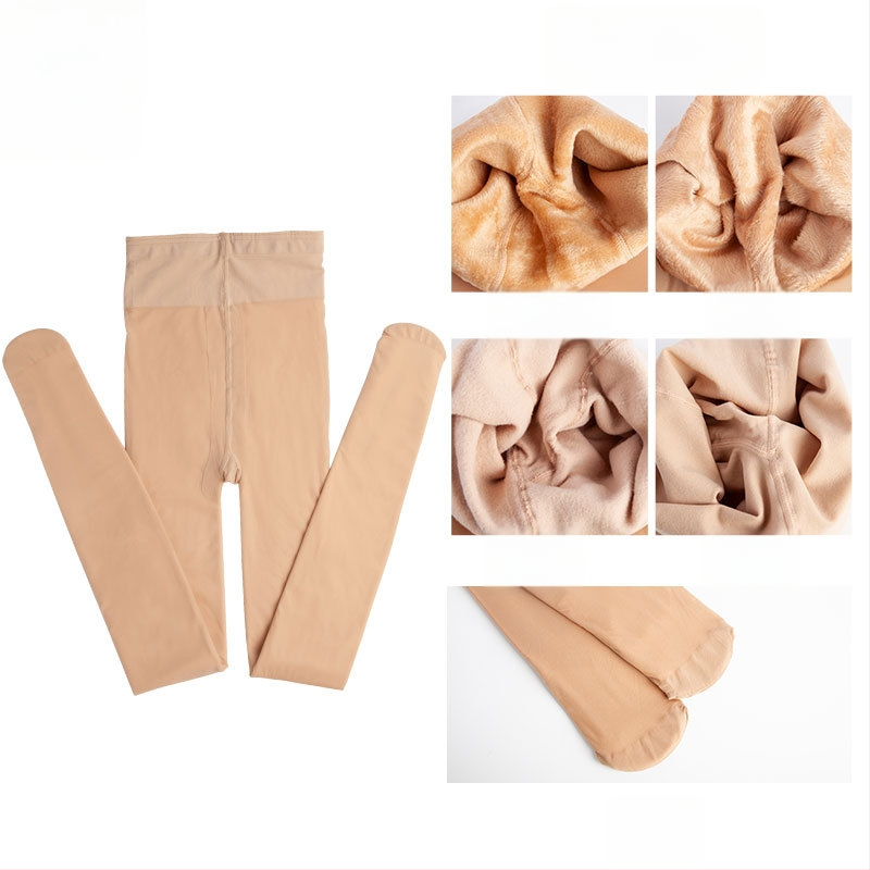 Nylon harisnya, egységes minta, bikini kivágás, vastagított, szexi stílus