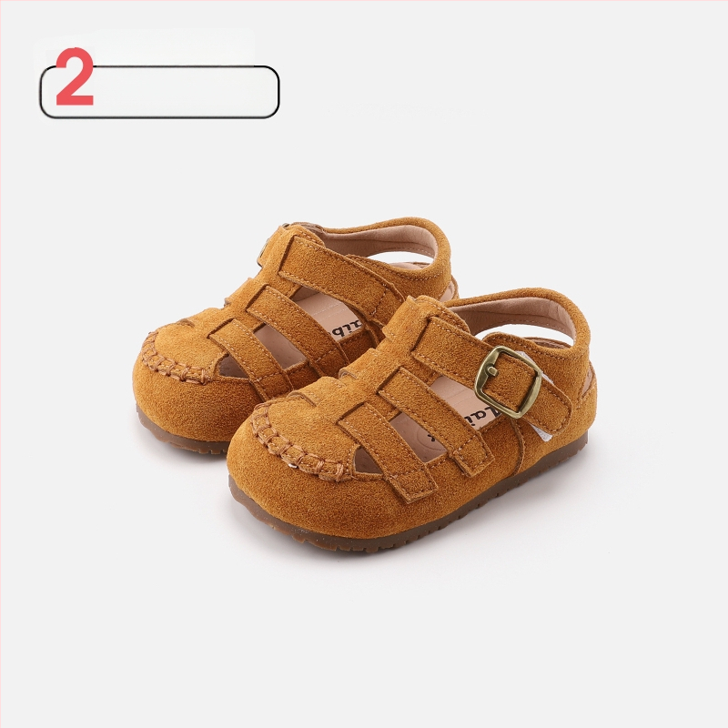 Dječje sandale s mekom potplatom i protukliznim dnom, za 10 mjeseci–3 godine, proljetni stil, kožne gladiator sandale, unisex