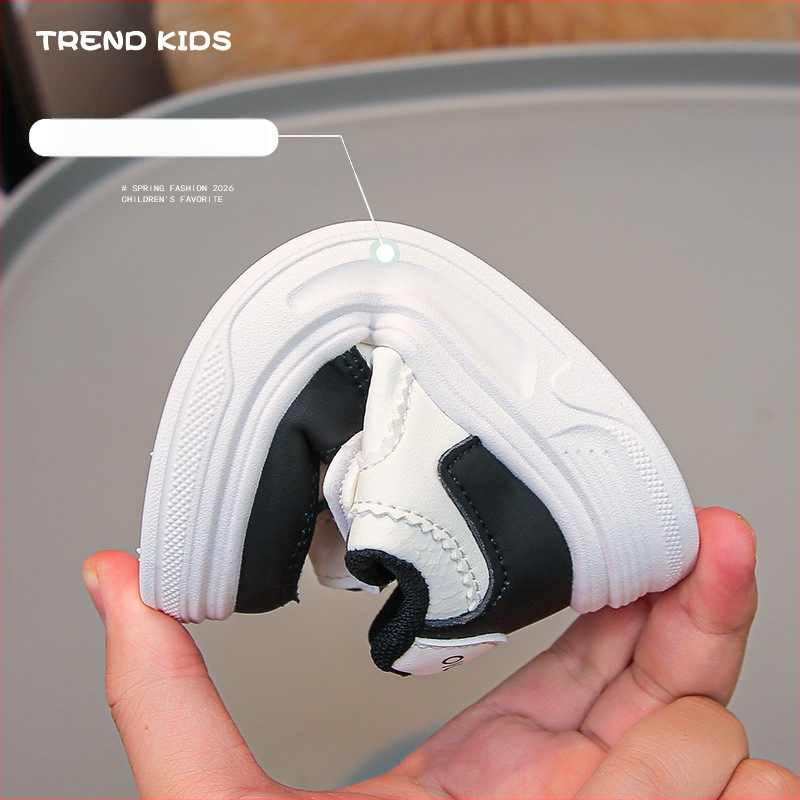 Dječje sportske tenisice za svakodnevno nošenje, protivklizne, vodootporne, s Velcro zatvaranjem, gornji dio od sintetičke kože, unisex, PVC đon, model 2026 proljeće-ljeto-jesen