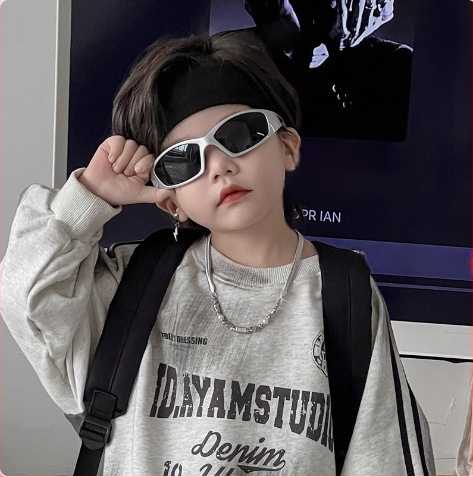 Dječje sunčane naočale s metalnim ovalnim okvirom, male veličine, unisex, novi stil, retro kvalitete