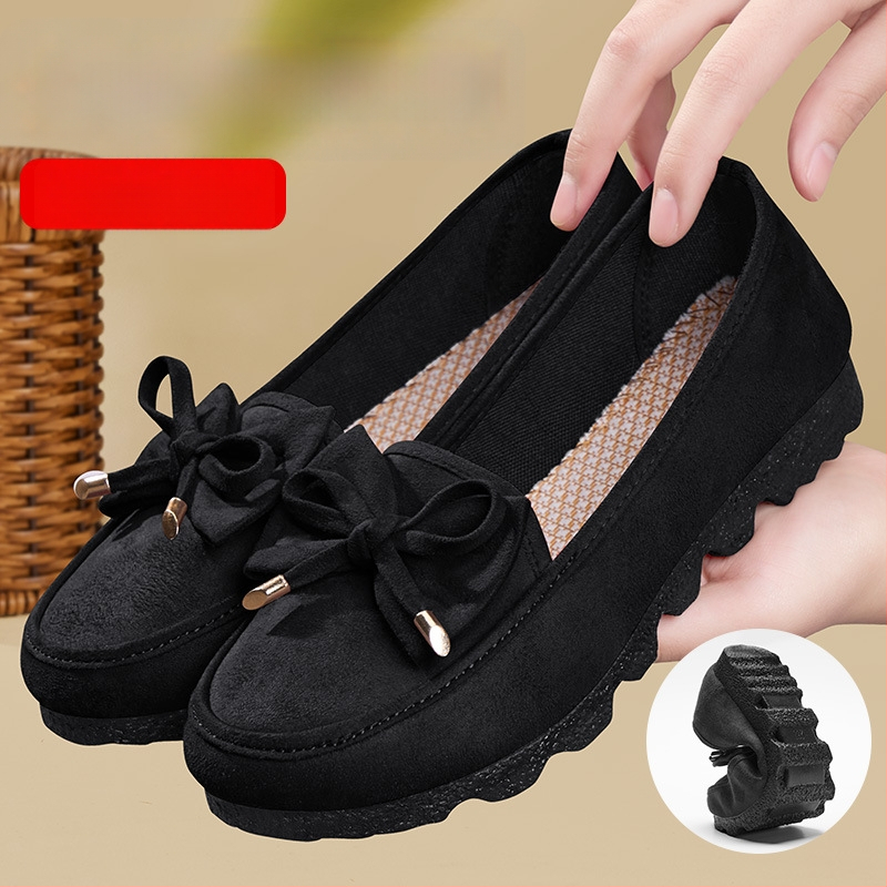 Ženske platnene loaferice u Pekin stilu, niski profil, protuklizna mekana potplata, udobne za posao