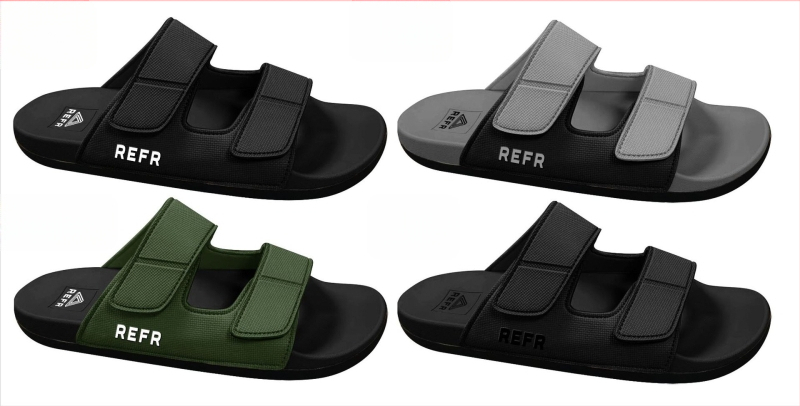 Muške kožne sandale s Velcro trakom – ljetne casual sandale za plažu, korejski stil 2025