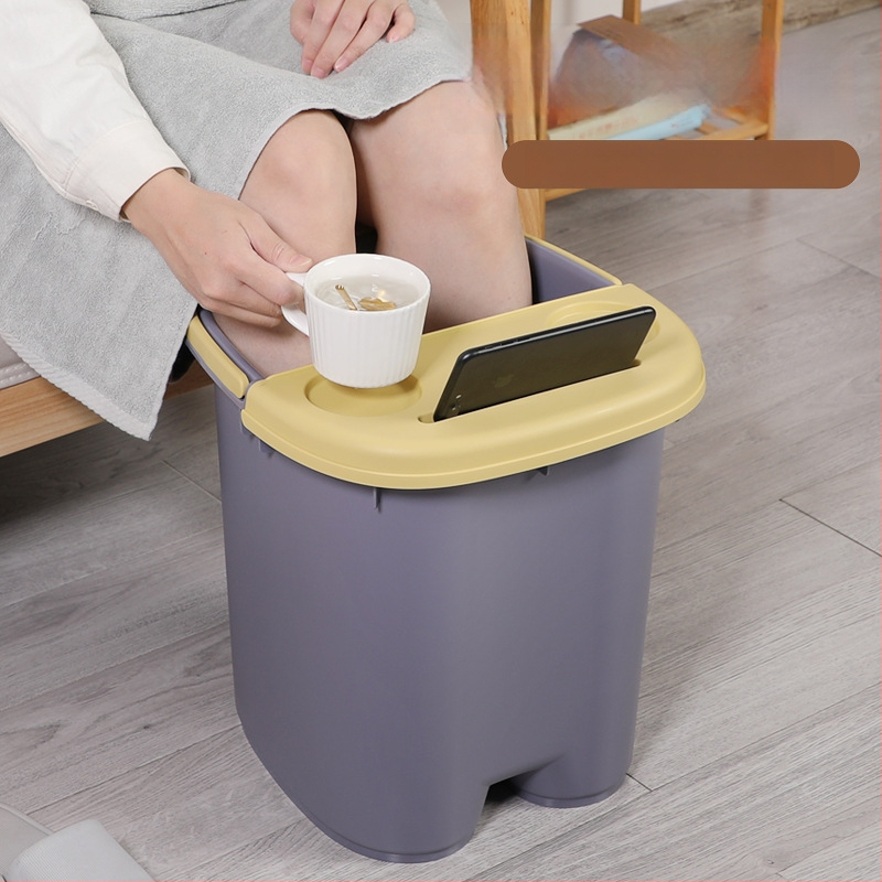 Găleată de picioare din plastic cu masaj pentru gambe – utilizare casnică