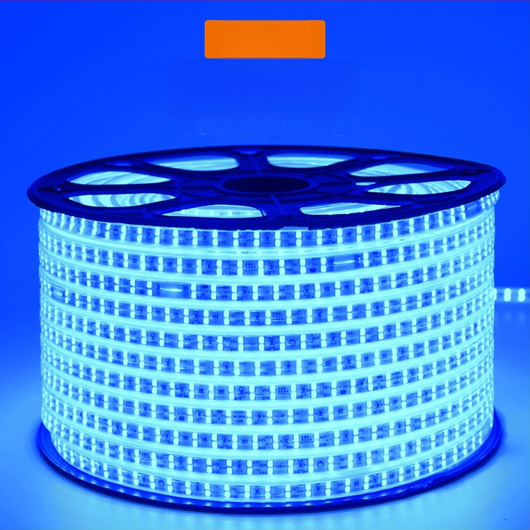 Fleksibilni LED trak 2835, dvostruki red, 220V, vodootporan, za vanjsku rasvjetu, visoka svjetlina