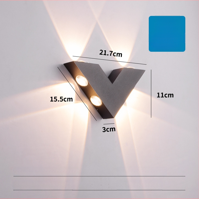 LED vanjska vodootporna zidna svjetiljka za hodnik i stepenice, skandinavski moderni minimalistički dizajn za dnevnu sobu i spavaću sobu