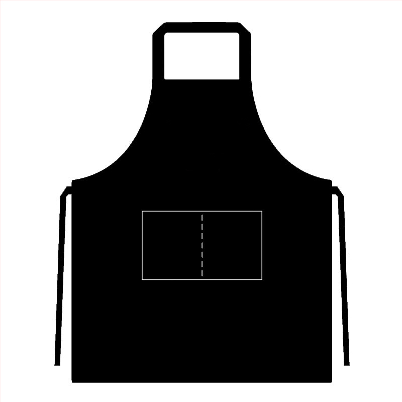 Προσαρμοσμένη ποδιά με λογότυπο για catering - αδιάβροχη και ανθεκτική στο λάδι, πολυεστέρας, ένα μέγεθος, 13 χρώματα
