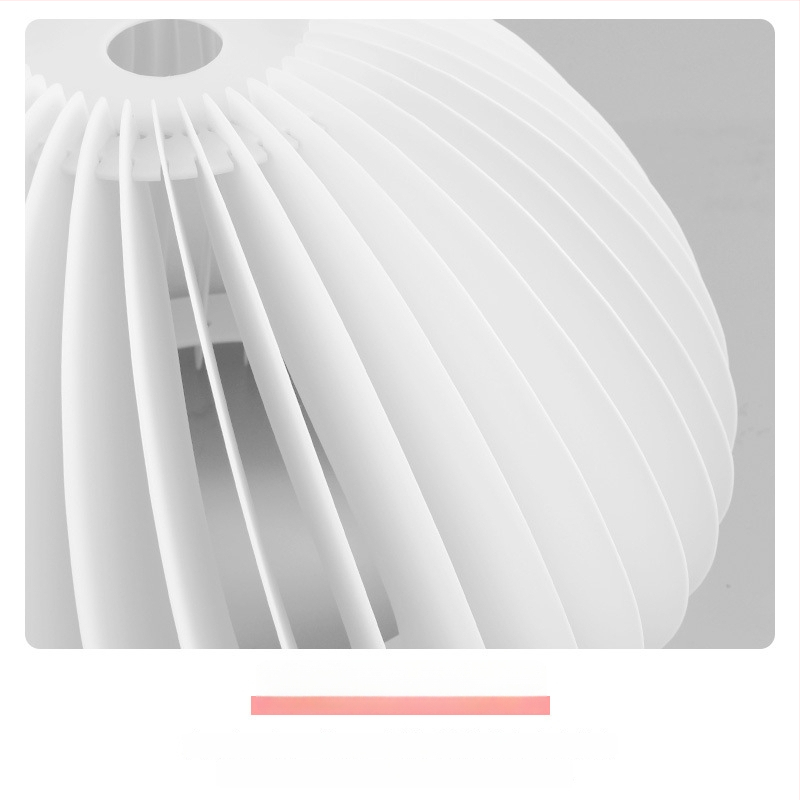 PP tikvasto sjenilo lampe, bijelo, za lustere ili stojeću lampu, retro dizajn