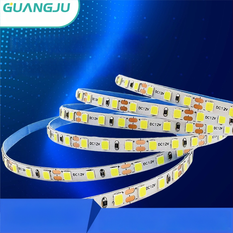 Niskonaponski 5 mm LED trak za vitrine supermarketima, duljina 1,12 m, 120 LED-ova, 12–24 V, 10 W/m, CRI ≥ 80, kut snopa 120°, dimabilan, nije vodootporan, ugrađeno osvjetljenje za kućnu dekoraciju