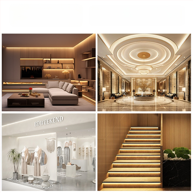 Niskonaponski 5 mm LED trak za vitrine supermarketima, duljina 1,12 m, 120 LED-ova, 12–24 V, 10 W/m, CRI ≥ 80, kut snopa 120°, dimabilan, nije vodootporan, ugrađeno osvjetljenje za kućnu dekoraciju