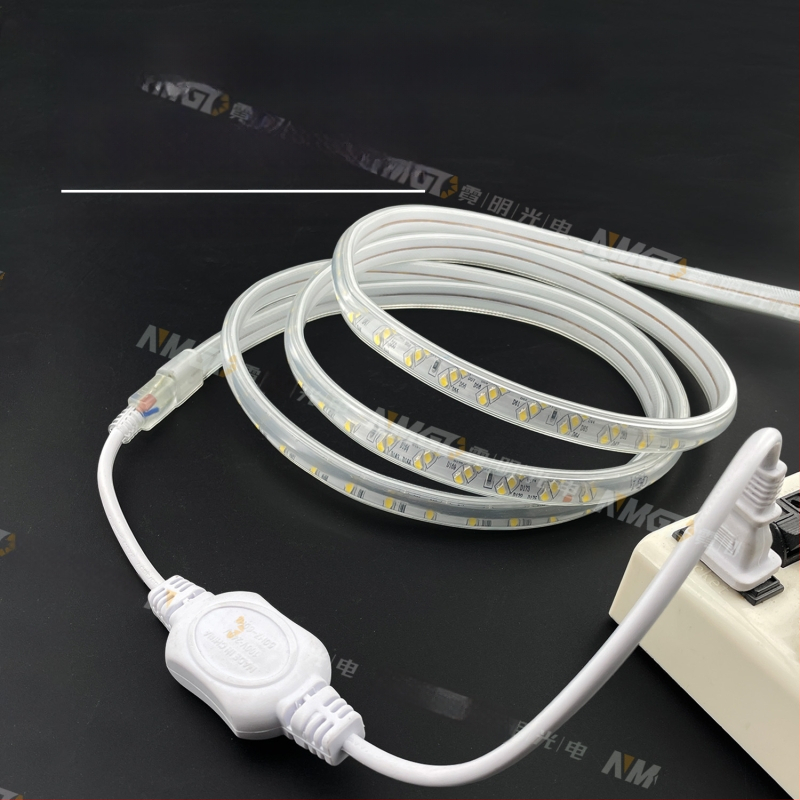 220V-os kétpin LED-szalag csatlakozó, nagy teljesítményű meghajtóval és egyenirányítóval, vezetékes csatlakozóval, 100 m